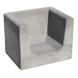 Hoek U-element 40x50x40 cm Grijs