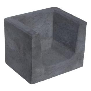 Hoek U-element 40x50x40 cm Antraciet