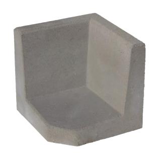 Hoek L-element 40x40x40 cm Grijs