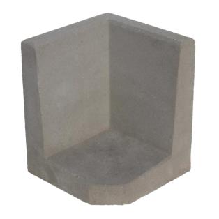 Hoek L-element 50x40x40 cm Grijs