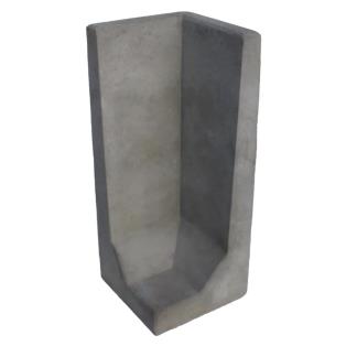 Hoek L-element 100x40x40 cm Grijs