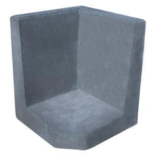 Hoek L-element 50x40x40 cm Antraciet