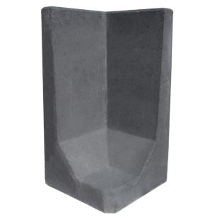 Hoek L-element 80x40x40 cm Antraciet