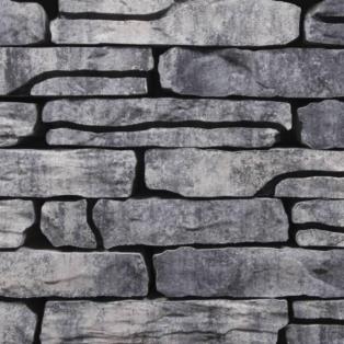 Stone Walling Naturel Grijs/Zwart