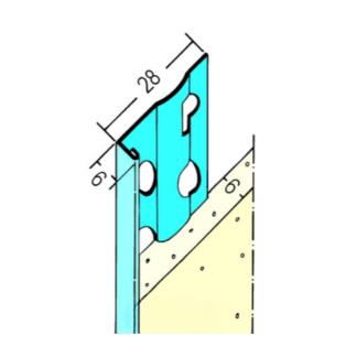 Stucstopprofiel 1216H 2700 mm vzs 6 mm