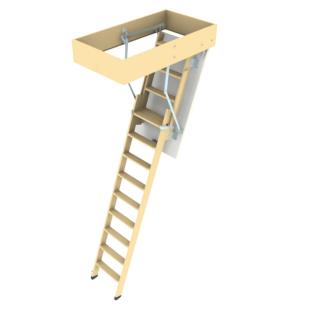 Novoferm vlieringtrap 1180 2-dlg sp.maat 70x110 H=260 FSC Mix 70%