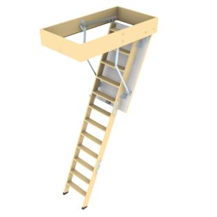 Novoferm vlieringtrap 1300 3-dlg sp.maat 60x120 H=260 FSC Mix 70%