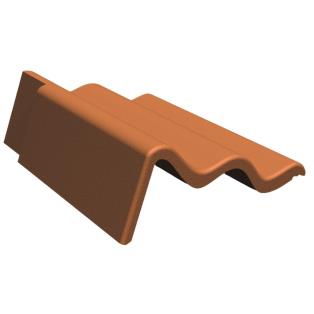 Palema S Benderit Gevelpannen Links 110 mm steenrood