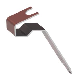 Vorsthaak 470/256 aluminium 50 st zwart