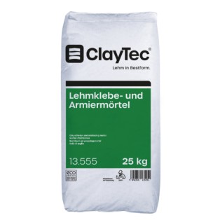 Claytec hecht en wapeningsmortel 25 kg