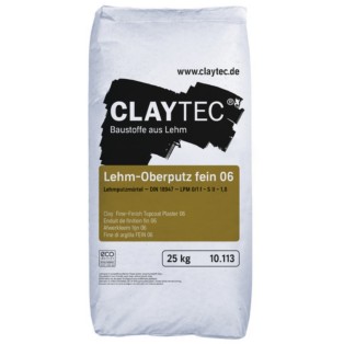 Claytec afwerkleem fijn 25 kg