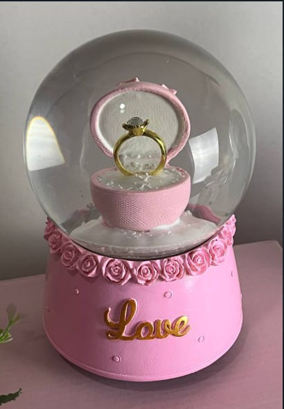 💫بلورة ثلجية خاتم "Love" 💍