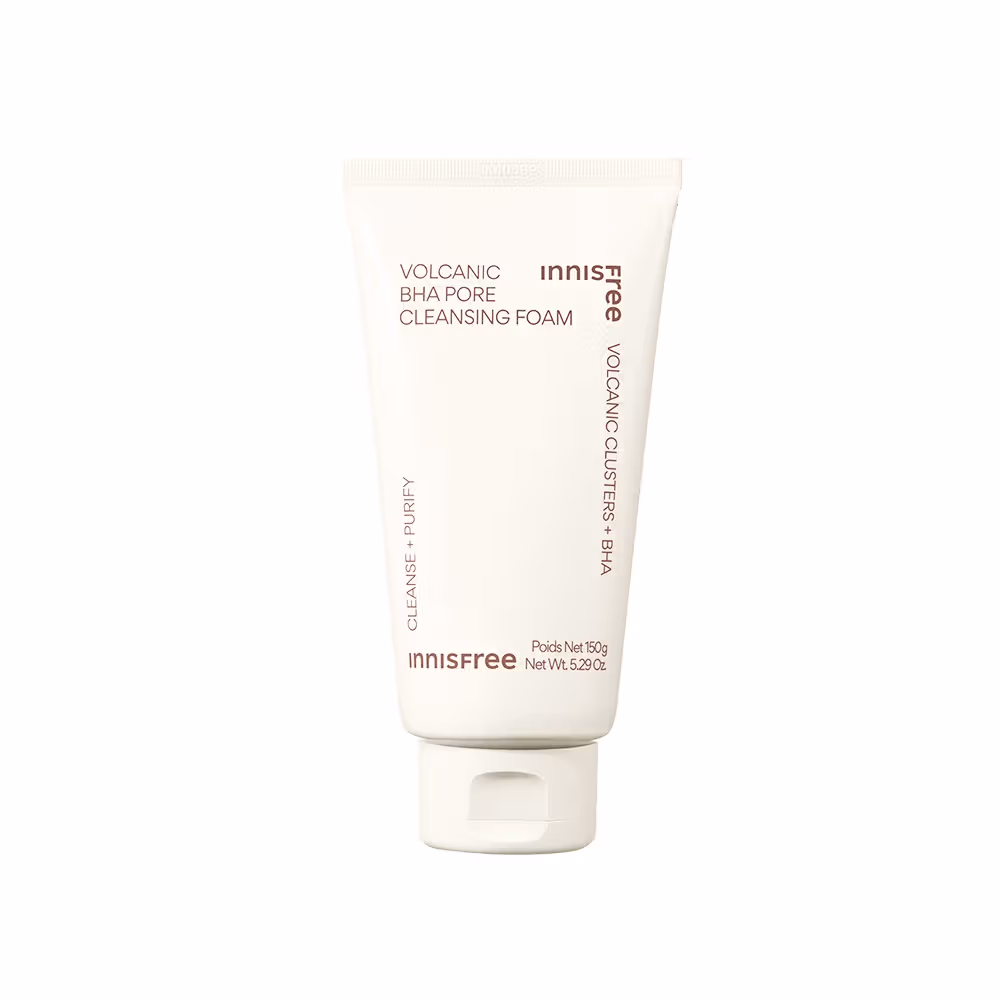 Innisfree Volcanic Clusters BHA Foaming Daily Cleanser For Excess Oil, Clogged Pores, Oily Skin (150g)
