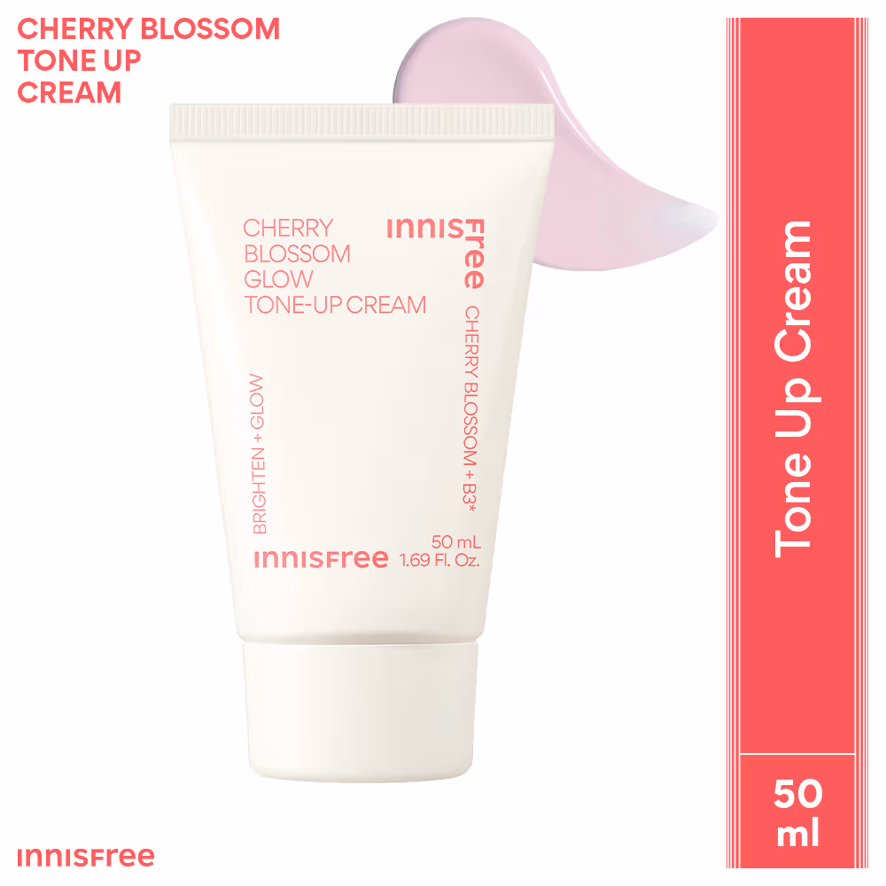Innisfree Jeju Cherry Blossom Tone Up Cream - Dewy & Glowy Finish (50ml)