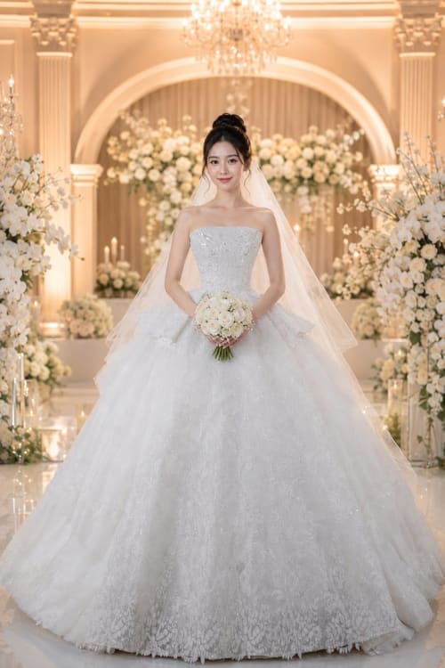 Mẫu váy cưới dòng Diamond số 14 — Trung Nguyễn Bridal