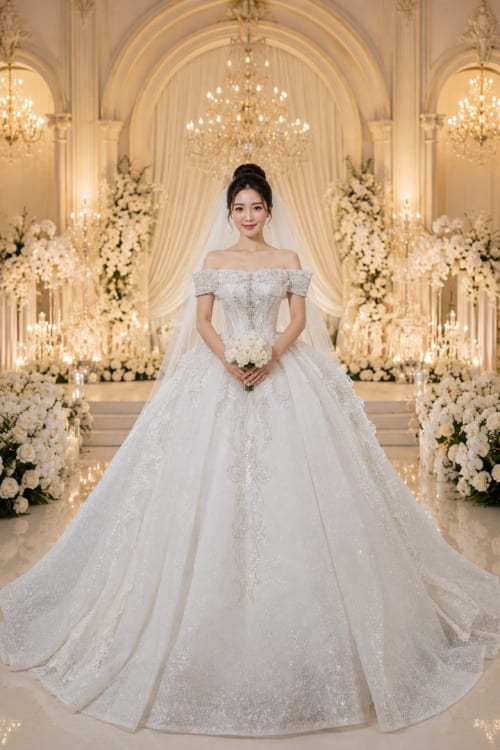 Mẫu váy cưới dòng Diamond số 18 — Trung Nguyễn Bridal