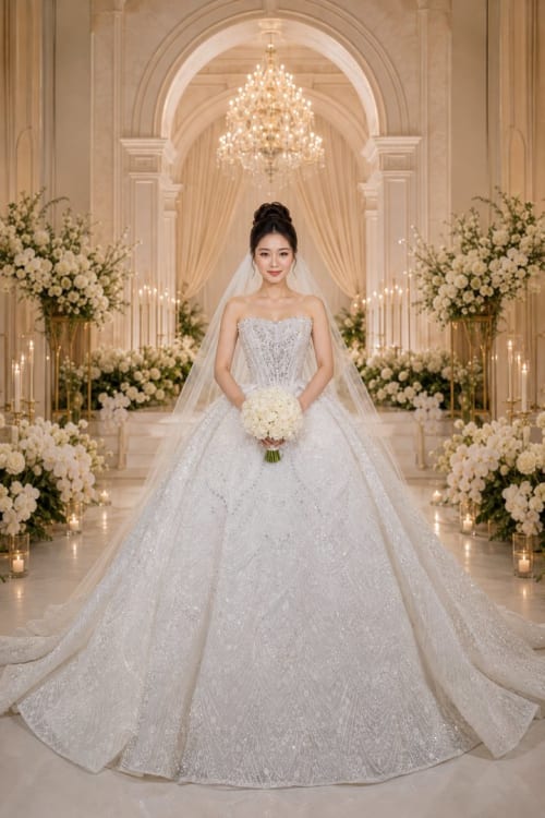 Mẫu váy cưới dòng Diamond số 20 — Trung Nguyễn Bridal