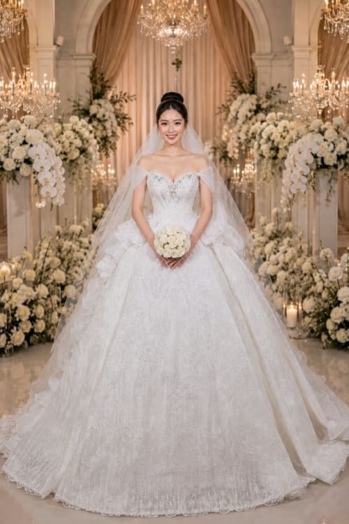 Mẫu váy cưới dòng Diamond số 22 — Trung Nguyễn Bridal