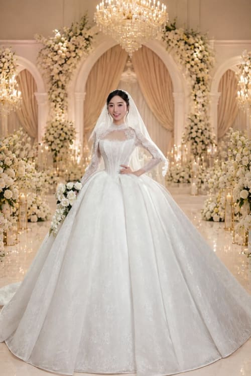 Mẫu váy cưới dòng Diamond số 34 — Trung Nguyễn Bridal