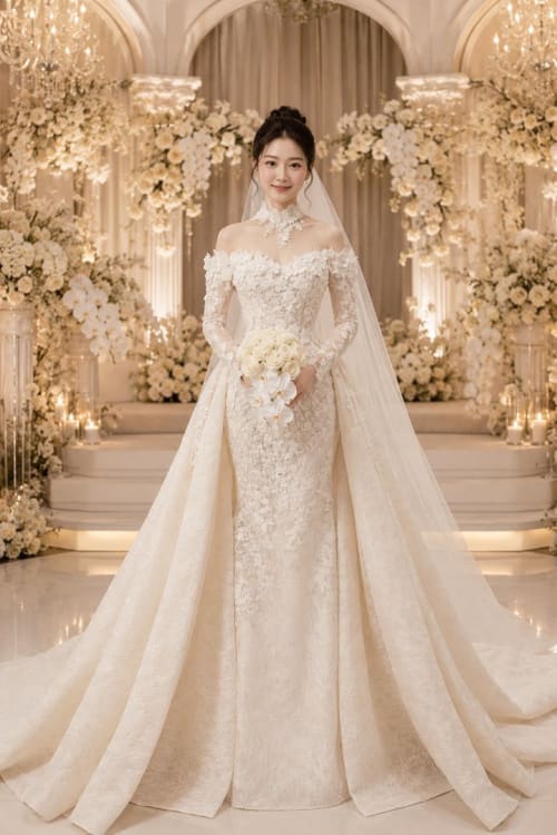 Mẫu váy cưới dòng Diamond số 37 — Trung Nguyễn Bridal