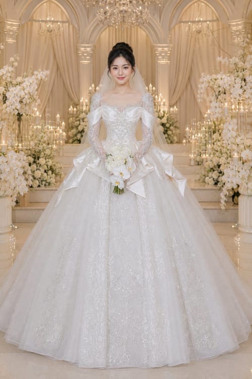 Mẫu váy cưới dòng Diamond số 45 — Trung Nguyễn Bridal