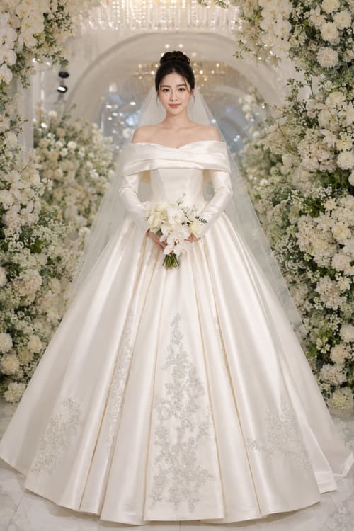 Mẫu váy cưới dòng Diamond số 46 — Trung Nguyễn Bridal