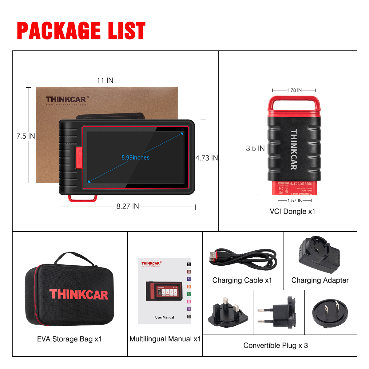 Valise de Diagnostic Sans Fil : THINKCAR ThinkScan Max 2 (Mises à jour GRATUITES à VIE !) — photo 8 sur 8