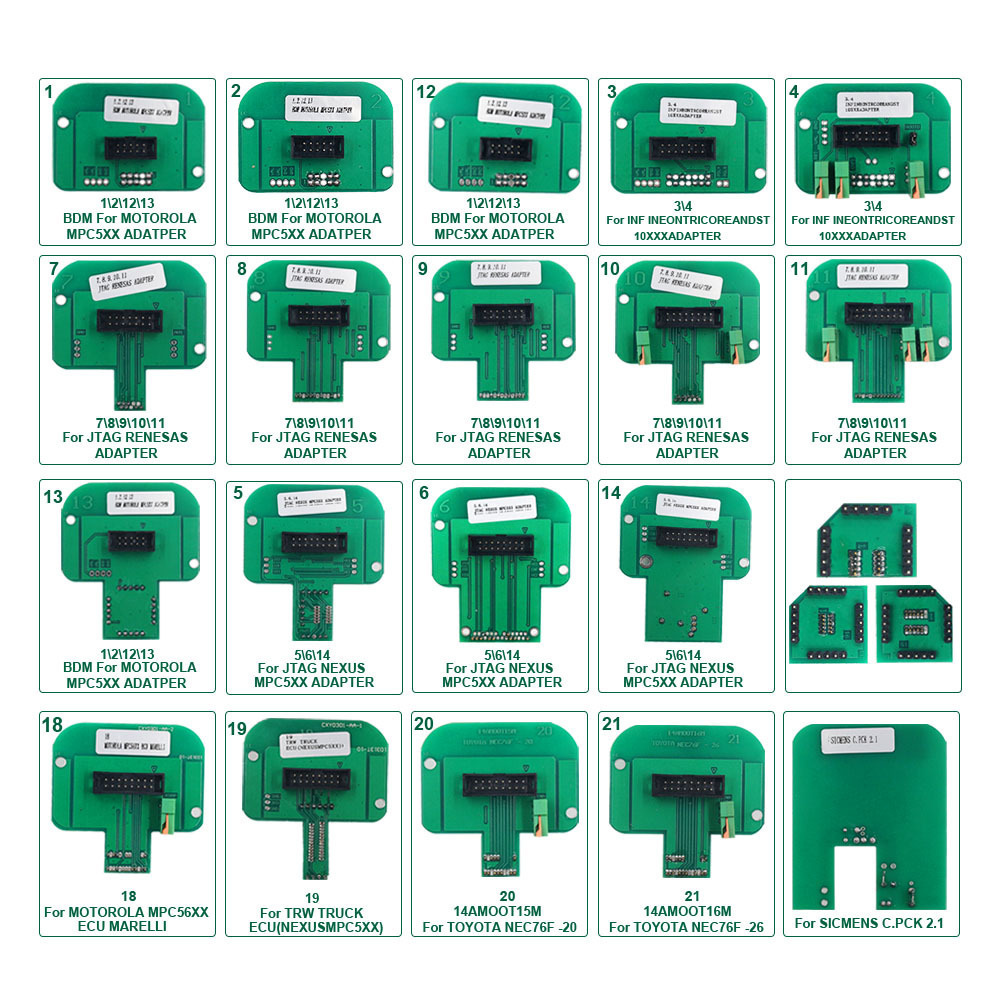 🔌 Kit Complet de 22 Adaptateurs BDM pour Reprogrammation ECU & Chiptuning 🚗💻 — photo 2 sur 6