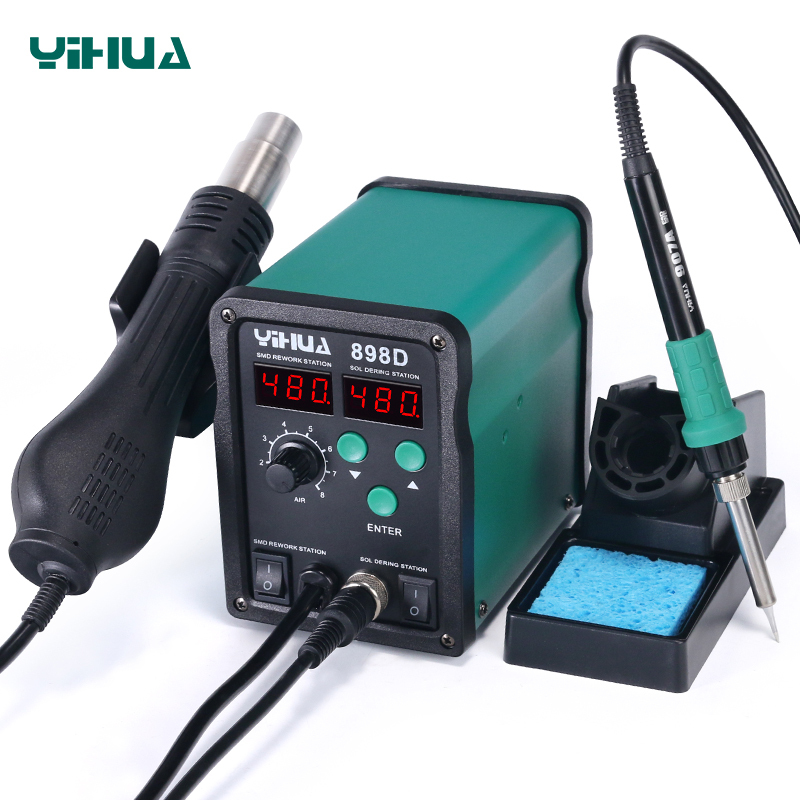 🔥 Station de Soudage & Dessoudage Professionnelle 2-en-1 : YIHUA 898D 🛠️⚡ — photo 2 sur 6