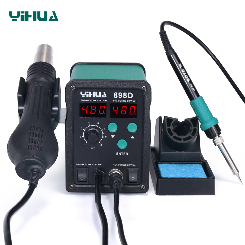 🔥 Station de Soudage & Dessoudage Professionnelle 2-en-1 : YIHUA 898D 🛠️⚡ — photo 3 sur 6