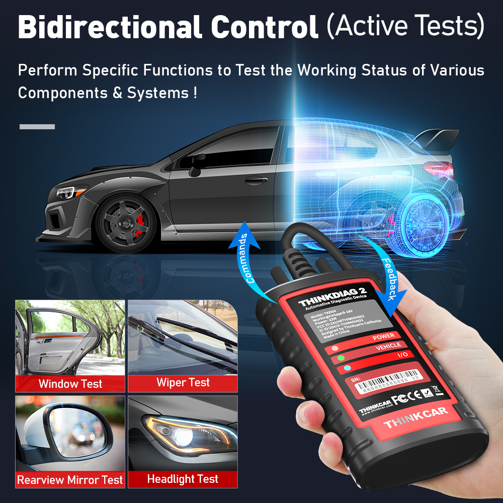🚗 Scanner de Diagnostic Professionnel Bluetooth : THINKCAR ThinkDiag 2 (Support CAN-FD) 📱🔧 — photo 2 sur 9