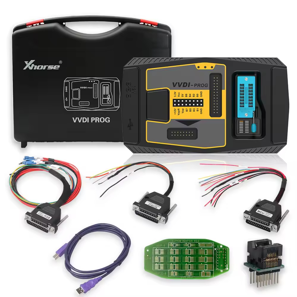⚡ Programmateur Électronique & Serrurerie Pro : Xhorse VVDI PROG (Pack avec Adaptateurs) 🚗🔑