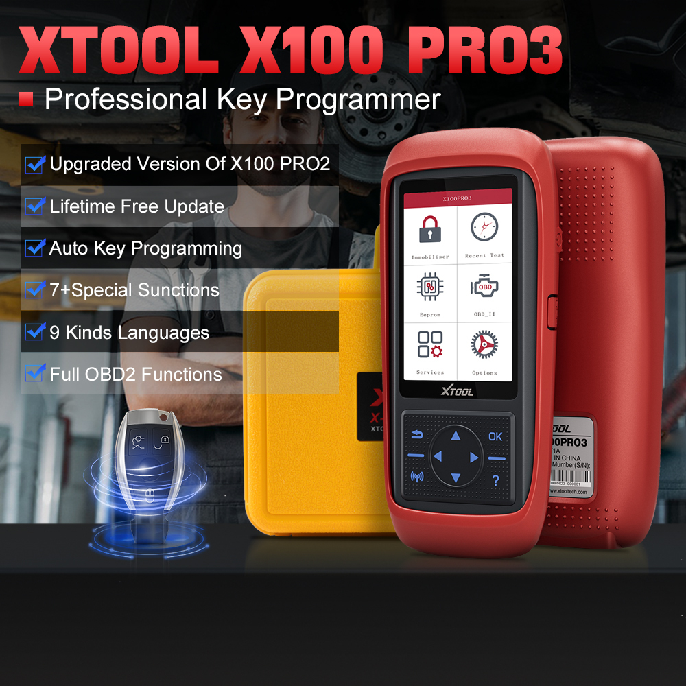🔑 Programmeur de Clés Automobile & Scanner OBD2 : XTOOL X100 PRO3 (Mises à jour GRATUITES à VIE !) 🚗💻 — photo 6 sur 10