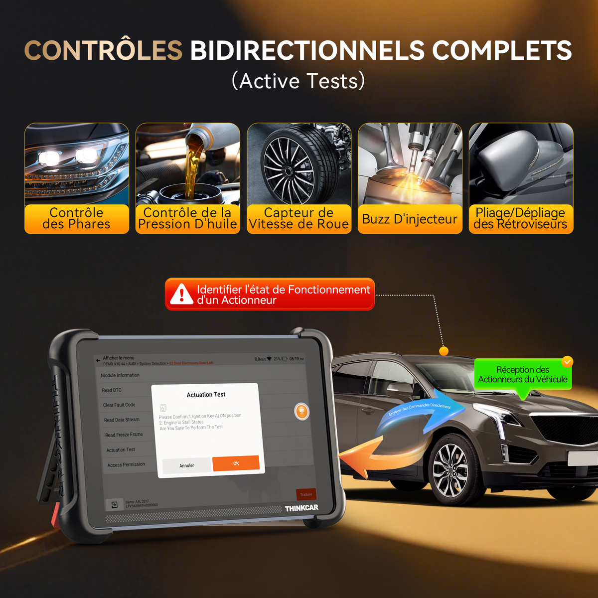 🚀 Valise de Diagnostic Sans Fil Haut de Gamme : THINKCAR THINKSCAN 689BT (Mises à jour GRATUITES à VIE !) 💻🔧 — photo 3 sur 6