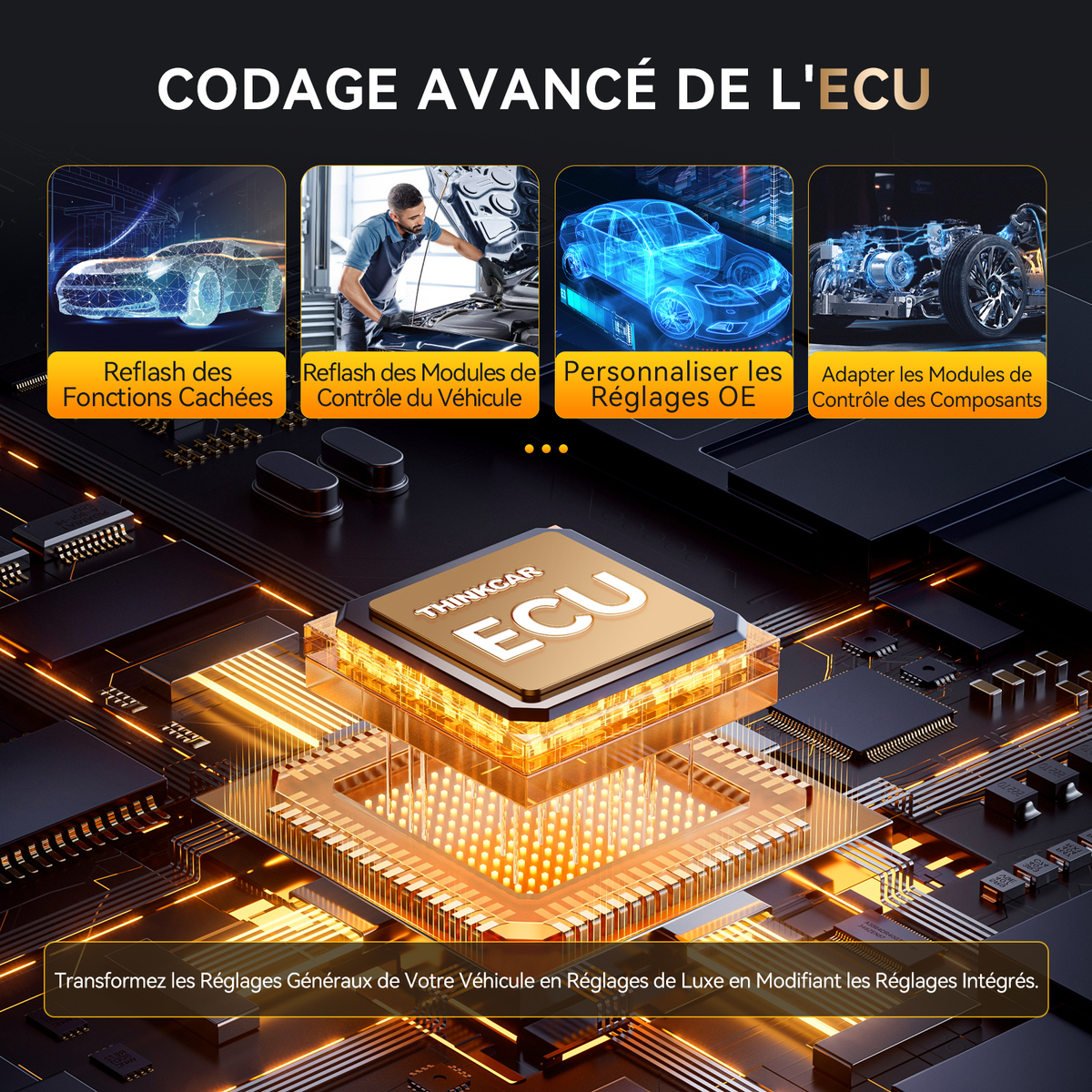 🚀 Valise de Diagnostic Sans Fil Haut de Gamme : THINKCAR THINKSCAN 689BT (Mises à jour GRATUITES à VIE !) 💻🔧 — photo 4 sur 6