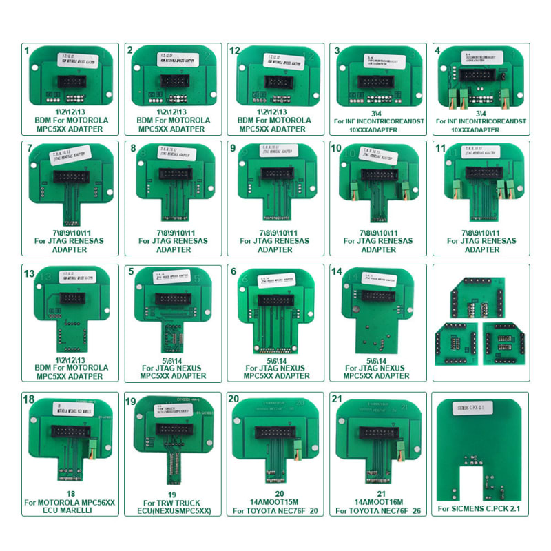 🔌 Kit Complet de 22 Adaptateurs BDM pour Reprogrammation ECU & Chiptuning 🚗💻 — photo 2 sur 6