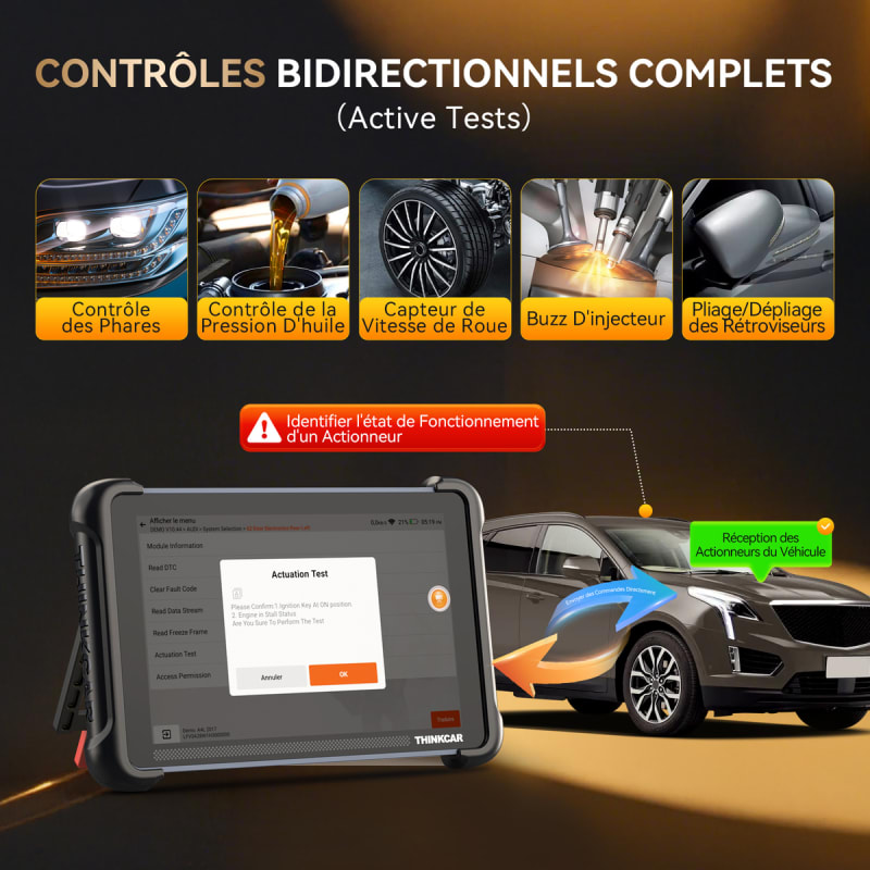 🚀 Valise de Diagnostic Sans Fil Haut de Gamme : THINKCAR THINKSCAN 689BT (Mises à jour GRATUITES à VIE !) 💻🔧 — photo 3 sur 6
