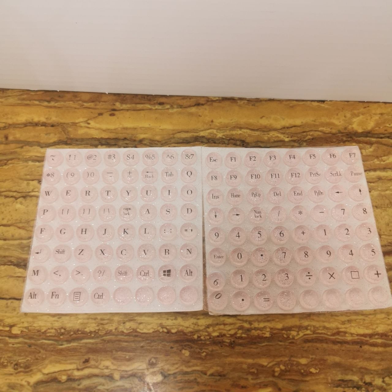 128 piezas de expansor de espacio para teclas de teclado para uñas largas.