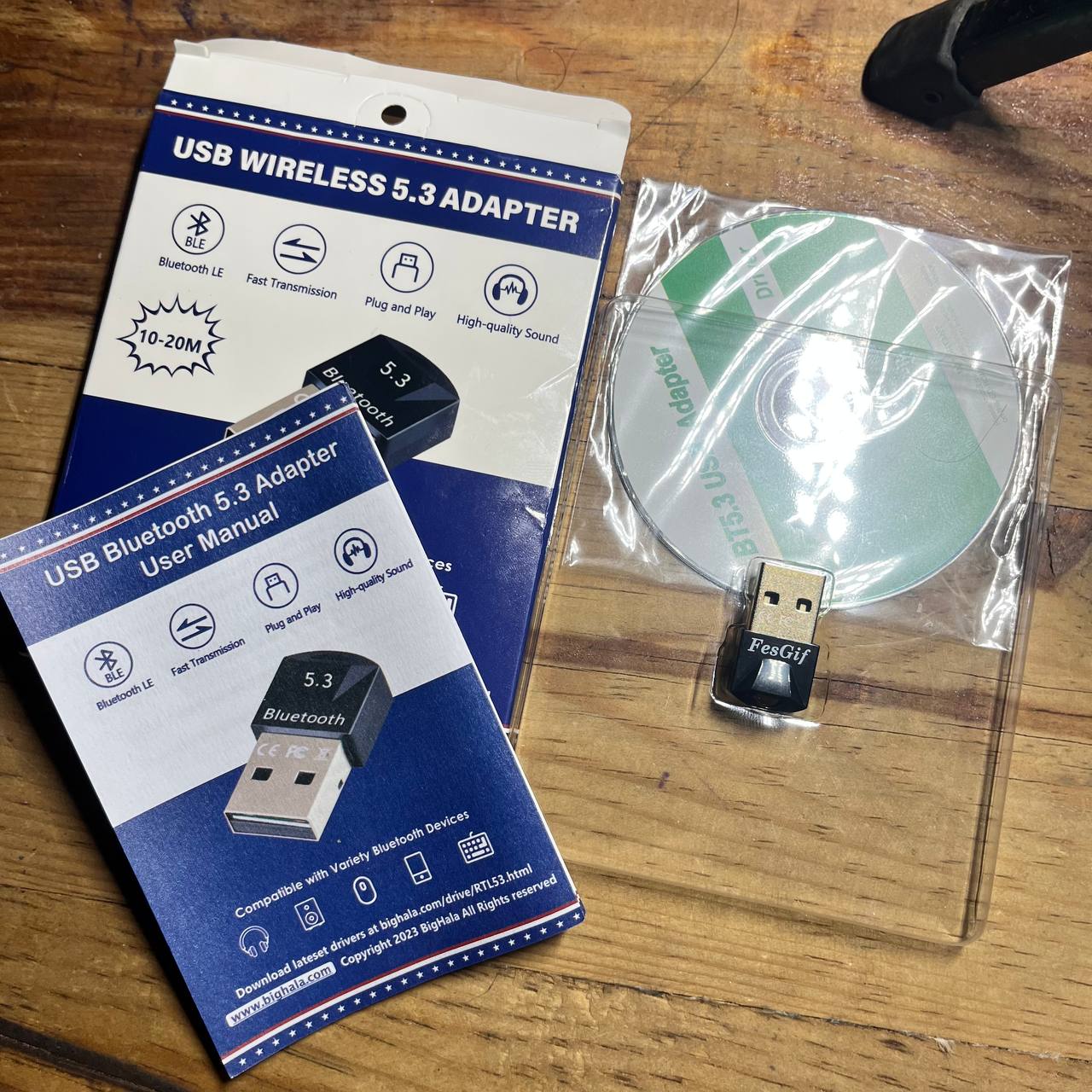 Adaptador USB Inalámbrico Bluetooth 5.3