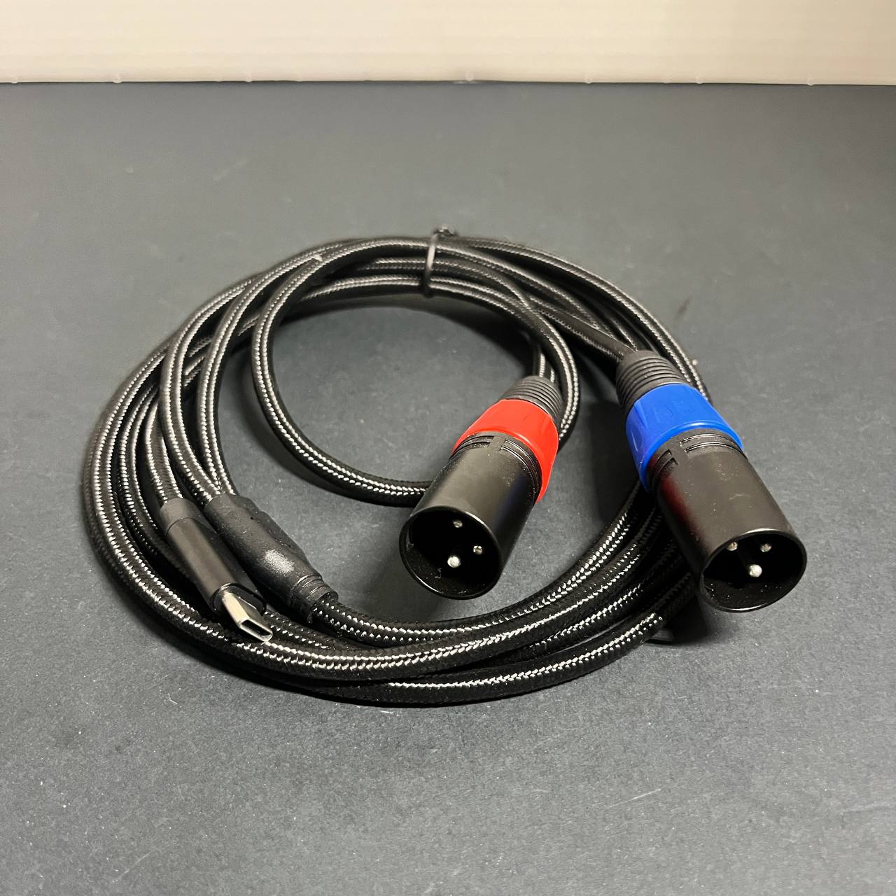 Cable Audio USB-C a Doble XLR Macho Profesional | Conecta Celular a Consolas y Parlantes