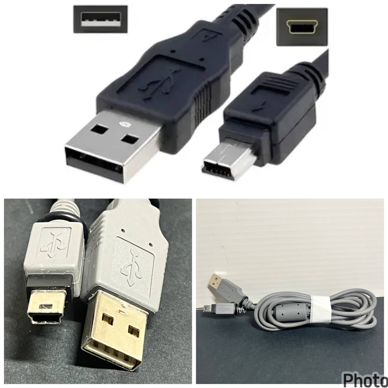Cable USB 2.0 Tipo A a Mini USB, 2 Metros y de 5 pines, Transmisión de Datos y Carga