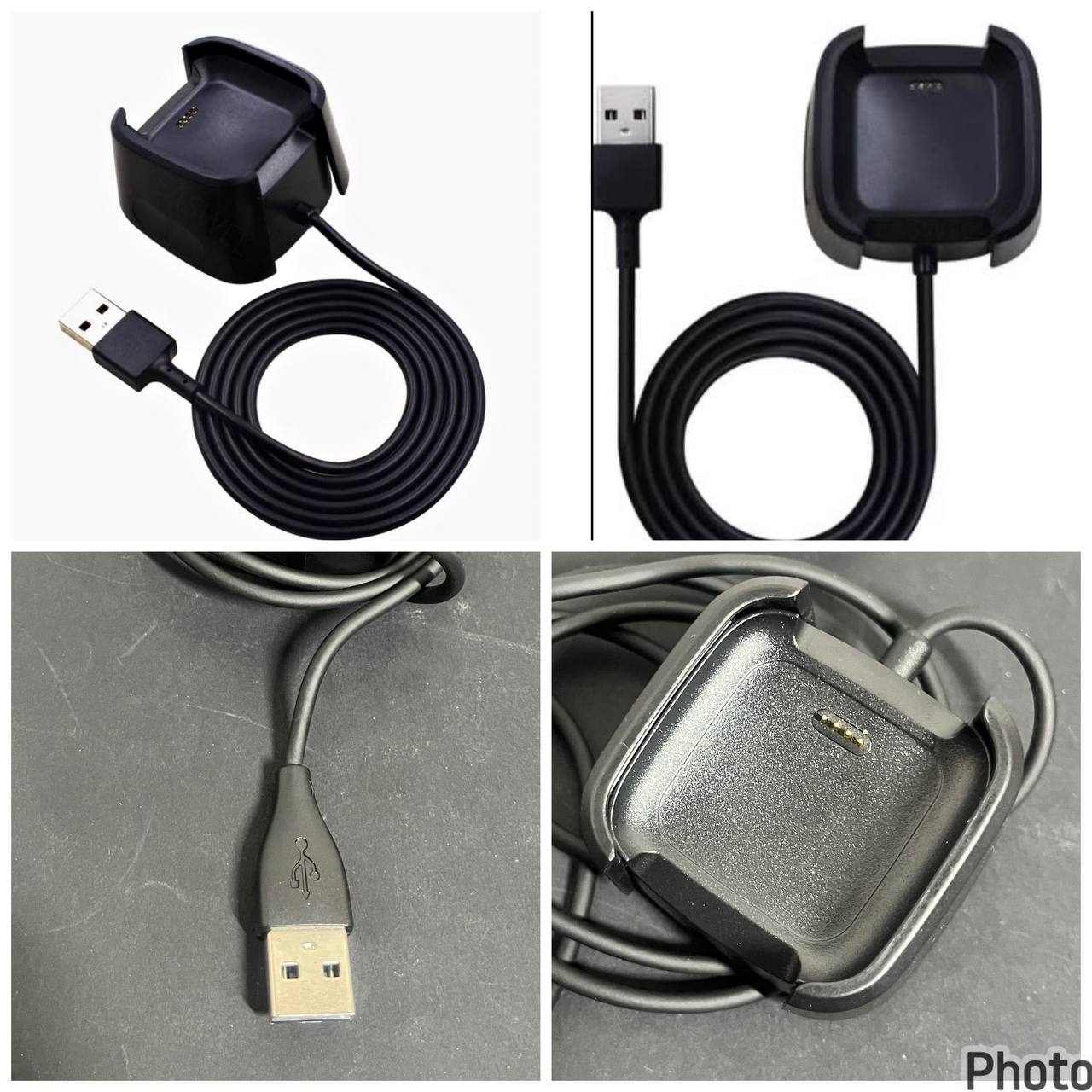Cargador USB para Fitbit Versa 2 - Base de carga rápida de repuesto