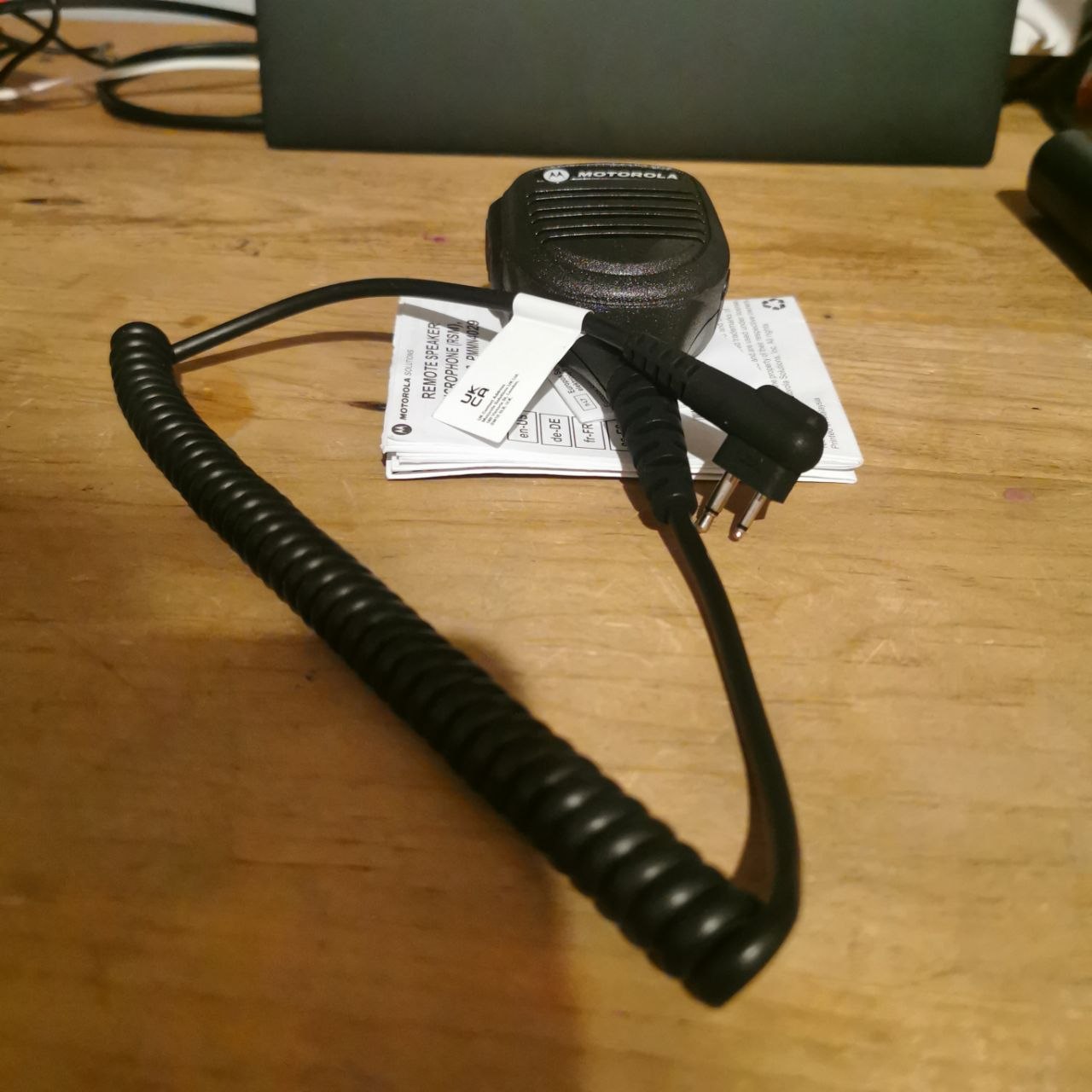 Micrófono de altavoz remoto con conector de audio de 0.138 in Micrófono de hombro 2 pines