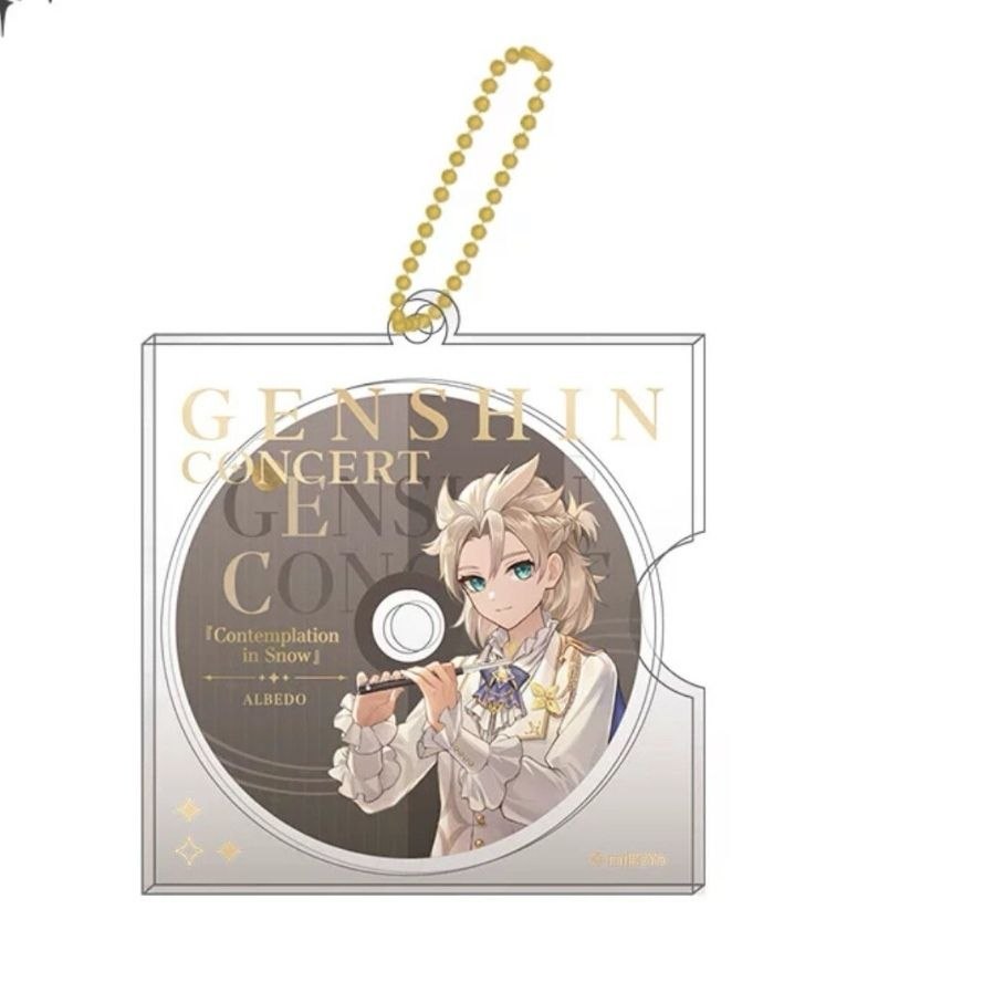 MiHoYo Oficial Genshin Impact 2023 Disco de Concierto CD Llavero