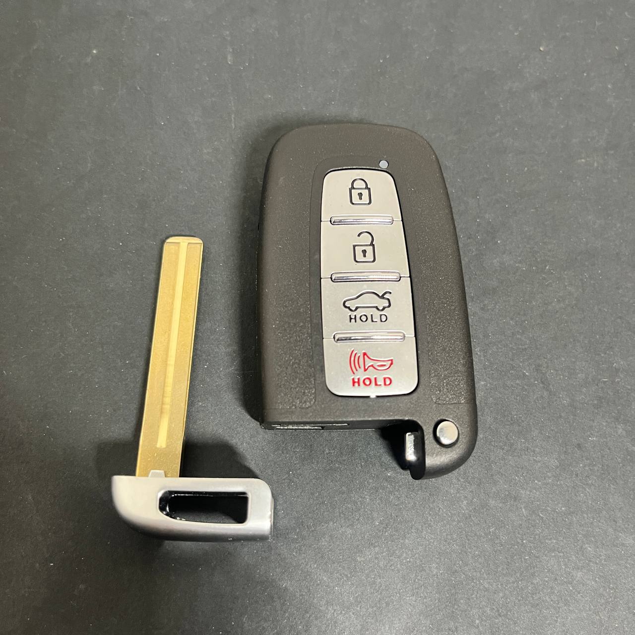 Reemplazo Llave Inteligente Smart Key 4 Botones Hyundai (Elantra, Tucson, Santa Fe) | Key Shell