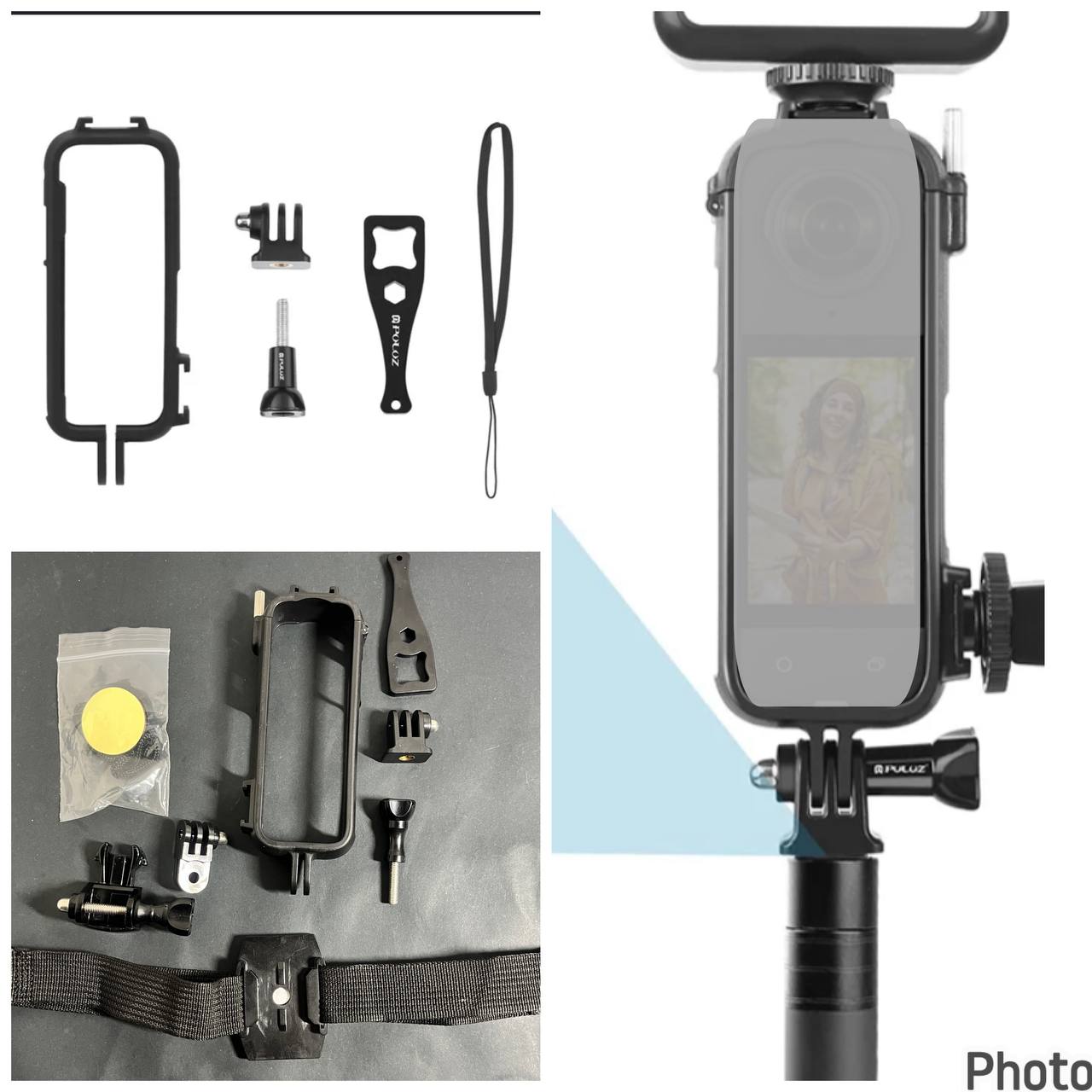 Marco Protector y Kit de Montaje para Cámara Insta360 X3