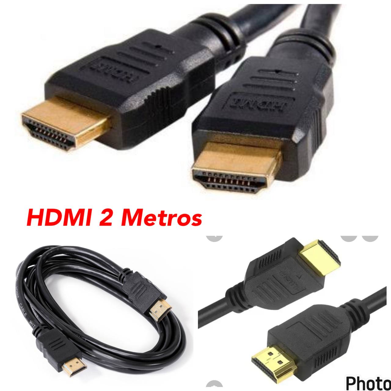 Cable HDMI Estándar Macho a Macho 2 Metros