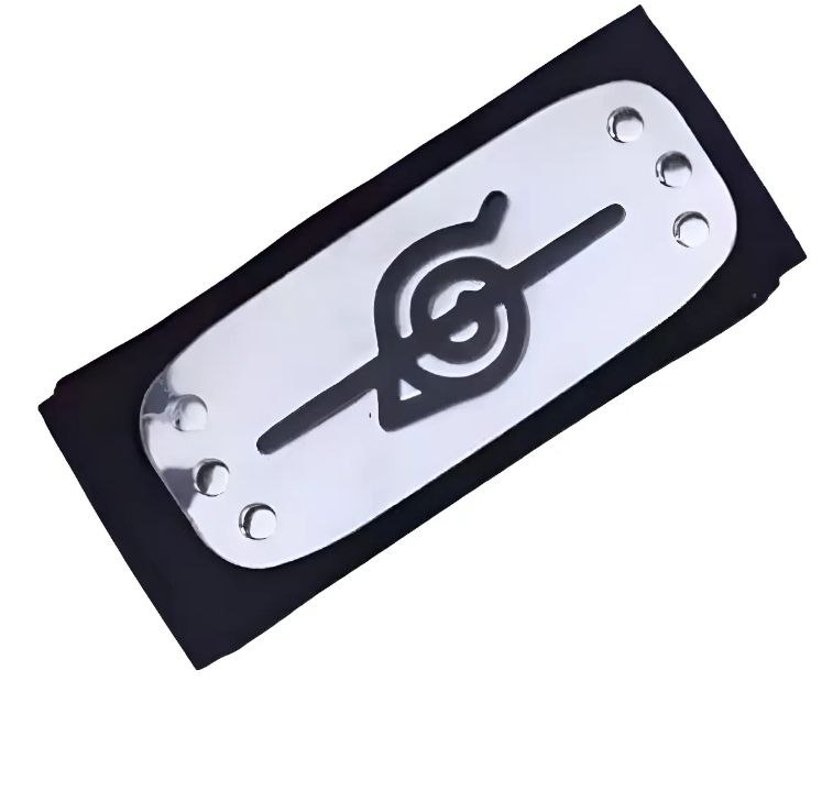 Vincha Protectora Ninja Konoha Cosplay Metal y Tela