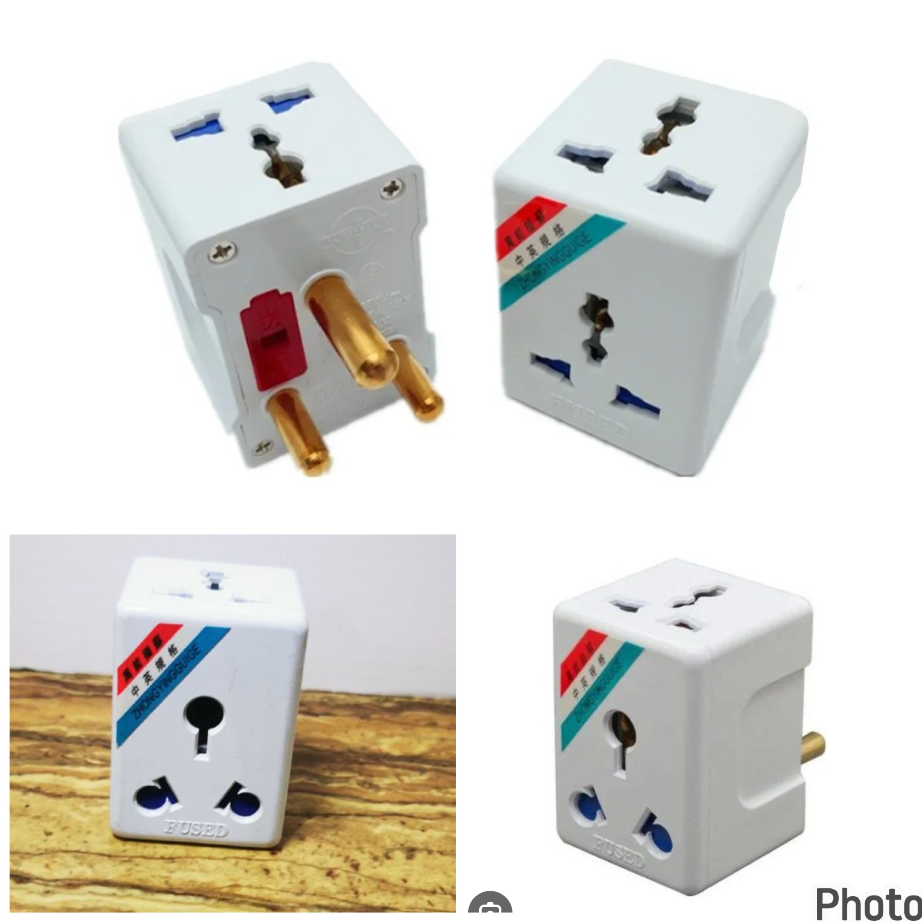 Adaptador Universal a Clavija Redonda Tipo M (Z0234) | Con Fusible de Seguridad | Capsule Shop