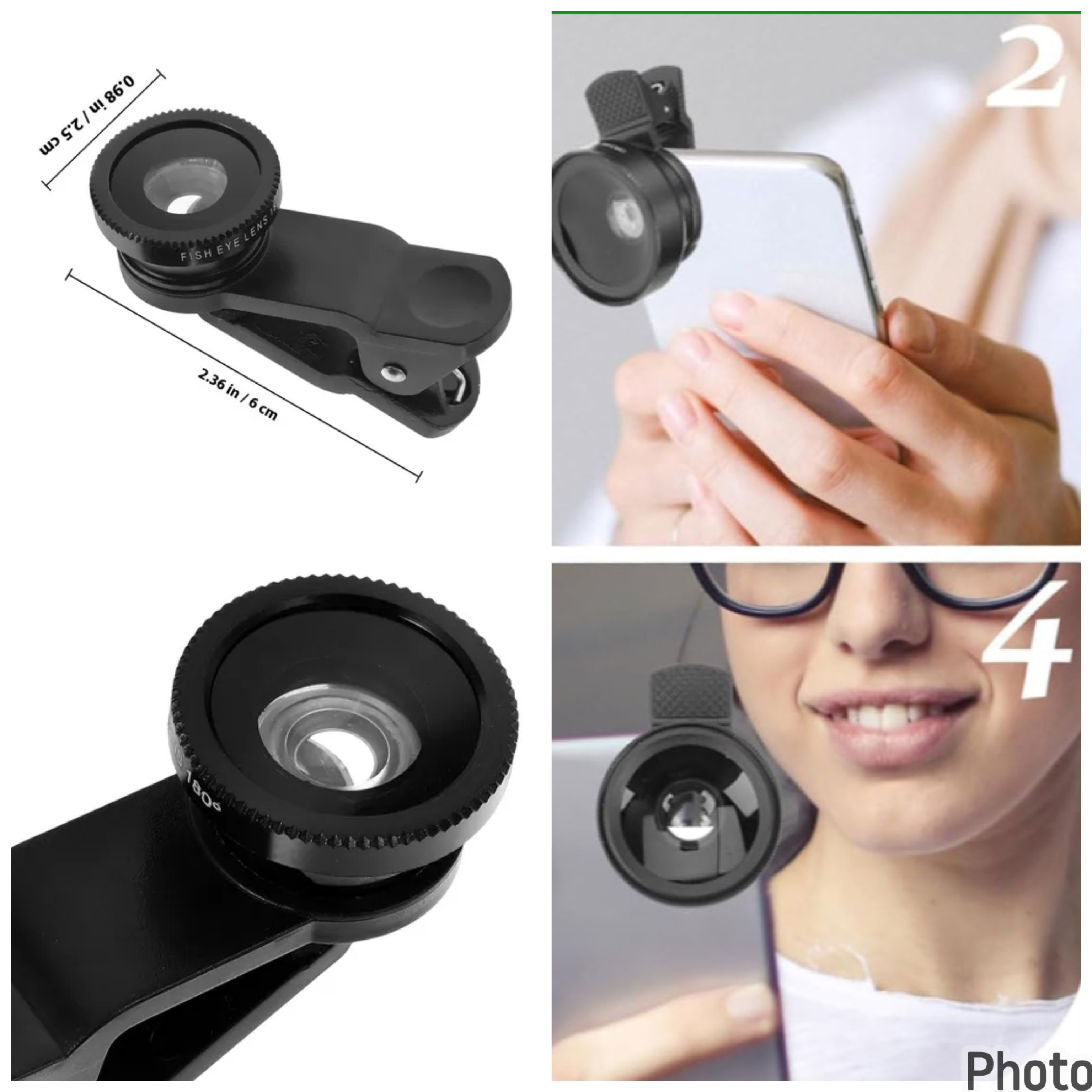 Lente Gran Angular Clip-On e-circuit para Celular